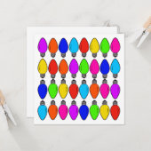 Kerstlampjespatroon Kaart (Voorkant / Achterkant in situ)