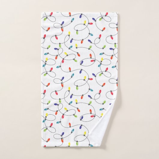 kerstlamppatroon bad handdoek (Handdoek)