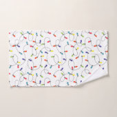 kerstlamppatroon bad handdoek (Handdoek)