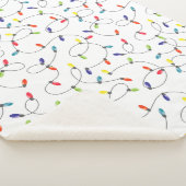 kerstlamppatroon sherpa deken (3/4)