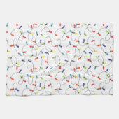 kerstlamppatroon theedoek (Horizontaal)