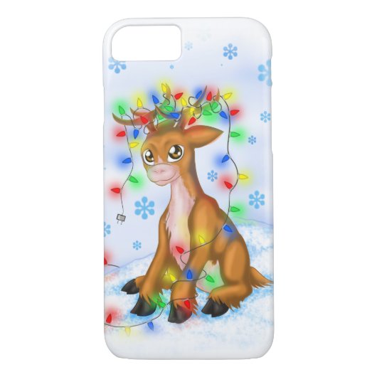 Kerstlamprenrenrendier Case-Mate iPhone Case (Achterkant)