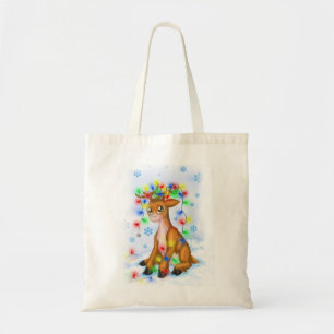 kerstlamprenrenrenrendier tote bag