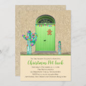 Kerstlampvoet - Zuidwestelijke Cactus-feestdag Kaart (Voorkant / Achterkant)