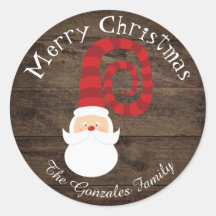 Kerstland Hout Santa Rustiek