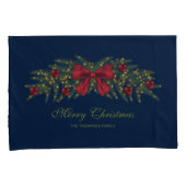 Kerstland met een rode buik en Baubles Kussensloop (Voorkant-Rechts)