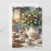 Kerstland Theepartij  Kaart (Achterkant)