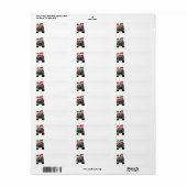 Kerstlandpaarden Etiket (Full Sheet)