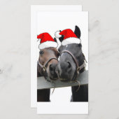 Kerstlandpaarden Feestdagenkaart (Voorkant / Achterkant)