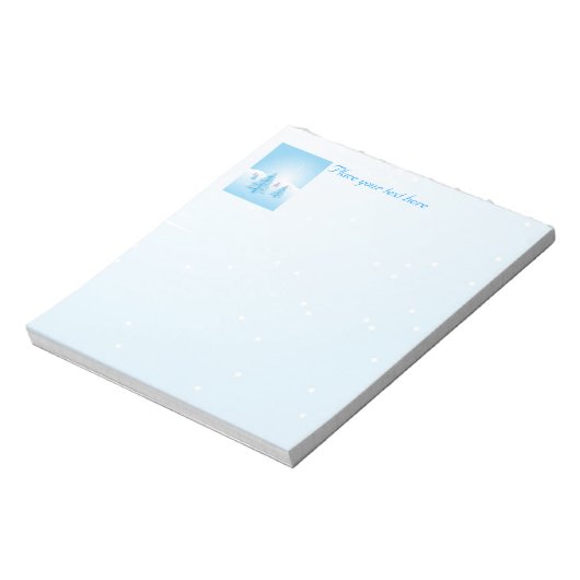 Kerstlandschap Notitieblok (Gedraaid)