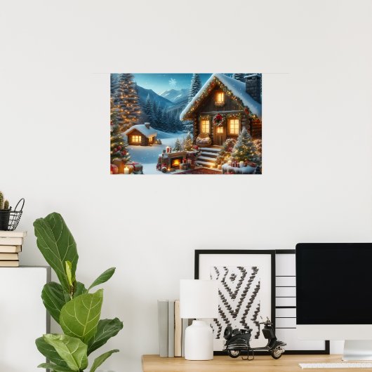 Kerstlandschap Poster (Thuiskantoor)
