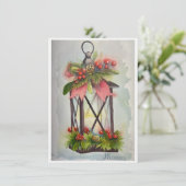 Kerstlantaarn Bedankkaart (Staand voorkant)