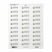 Kerstlantaarn Etiket (Full Sheet)