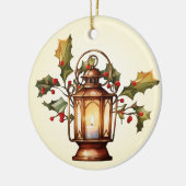 Kerstlantaarn Keramisch Ornament (Links)