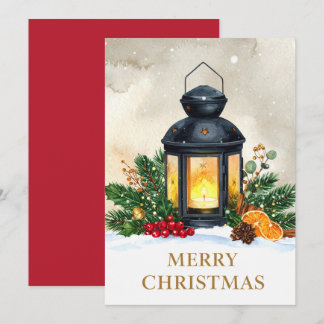 Kerstlantaarn Kerstmis Kerstvakantie Feestdagenkaart
