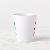 Kerstlatterug Latte Mok (Voorkant)
