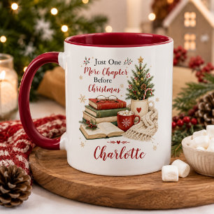 Kerstleesboek Liefhebber Boom Sneeuwvlok Winter Mok