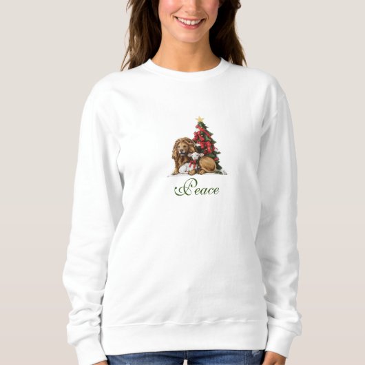 Kerstleeuw en lam Slaapshirt voor dames Trui (Voorkant)