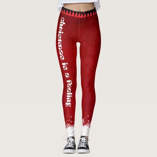 kerstlegging leggings (Voorkant)