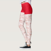 kerstLeggings Faux Floral White Lace Fishnet Leggings (Links)