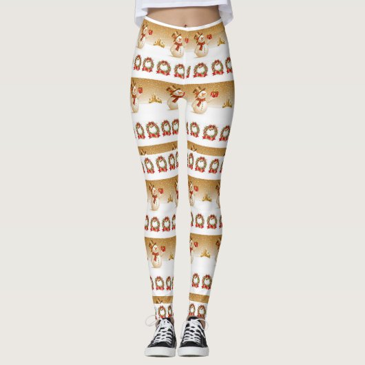 kerstLeggings Leggings (Voorkant)