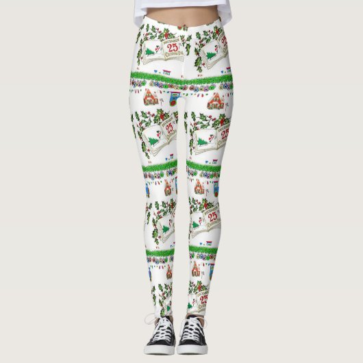 kerstLeggings Leggings (Voorkant)