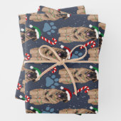 KerstLeonberger Inpakpapier Vel (In situ)