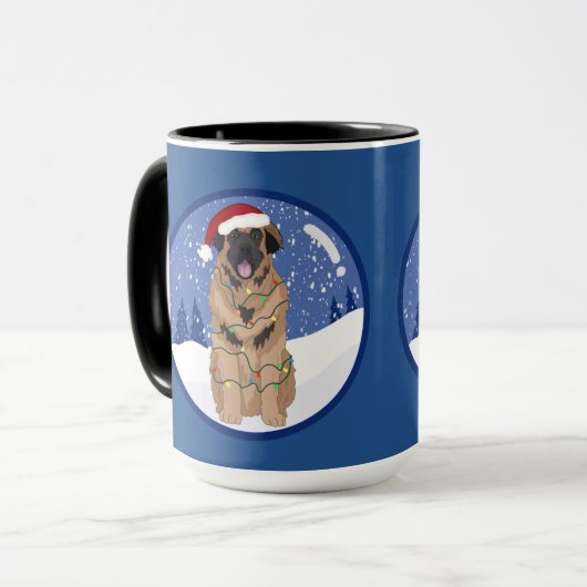 KerstLeonberger Mok (Voorkant links)