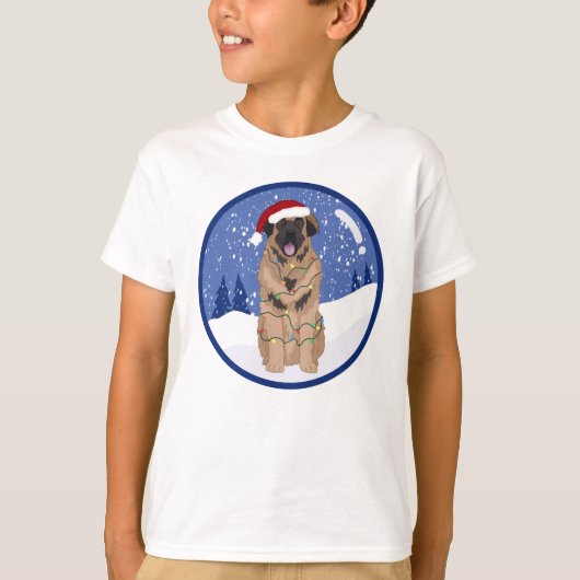 KerstLeonberger T-shirt (Voorkant)