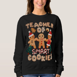 Kerstleraar Cute Gingerbrood Cookies Funny H Trui