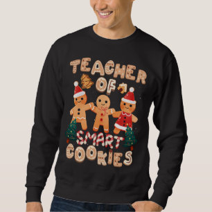 Kerstleraar Cute Gingerbrood Cookies Funny H Trui