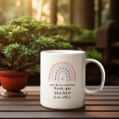 Kerstleraar Dank u gepersonaliseerde Hero Gift Extra Grote Beker