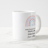 Kerstleraar Dank u gepersonaliseerde Hero Gift Extra Grote Beker (Voorkant rechts)