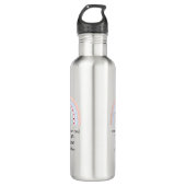 Kerstleraar Dank u gepersonaliseerde Hero Gift Waterfles (Voorkant)