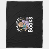 Kerstleraar Lees meer Boeken Grappig Fleece Deken (Voorkant)