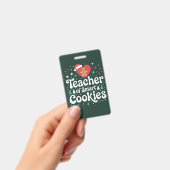 Kerstleraar van slimme koekjes badge (Handheld)