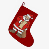kerstlezen grote kerstsok (Voorkant (Hangend))