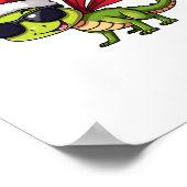 Kerstlibel Santa Hat Funny Xmas Kinder Poster (Hoek)