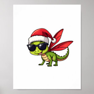 Kerstlibel Santa Hat Funny Xmas Kinder Poster