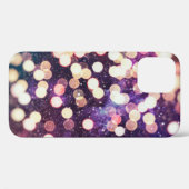 Kerstlicht achtergrond. Vakantiegloeiende grafiet Case-Mate iPhone Case (Achterkant (horizontaal))