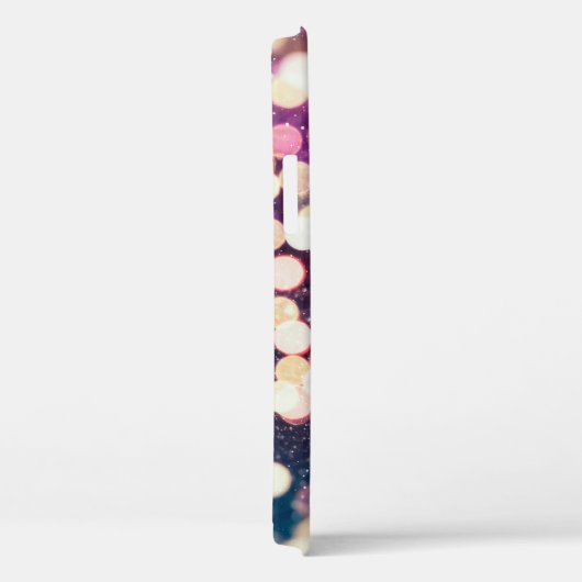 Kerstlicht achtergrond. Vakantiegloeiende grafiet Case-Mate iPhone Case (Achterkant / Rechts)