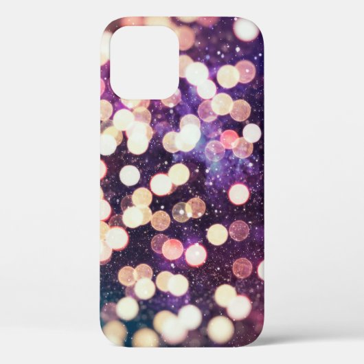 Kerstlicht achtergrond. Vakantiegloeiende grafiet Case-Mate iPhone Case (Achterkant)