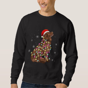 Kerstlicht bij Newfoundland Funny Dog Lover Trui