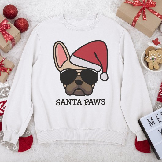 Kerstlicht Frans Bulldog Sweatshirt
