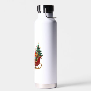 Kerstlicht Gnome Kerstman Slede Rijden Hoog Waterfles