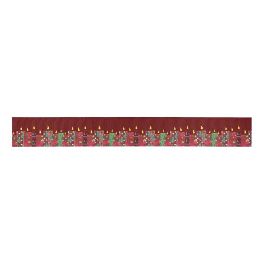Kerstlicht Grosgrain Lint (Voorkant)
