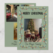 Kerstlicht Kerstkaart (Voorkant / Achterkant)