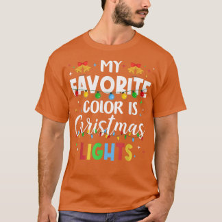 Kerstlicht kleurdecoratie Lover Funny Decor T-shirt