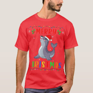 Kerstlicht Zeewier ontwerp bijpassende kerst Paja T-shirt