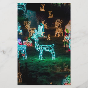 kerstlichten briefpapier